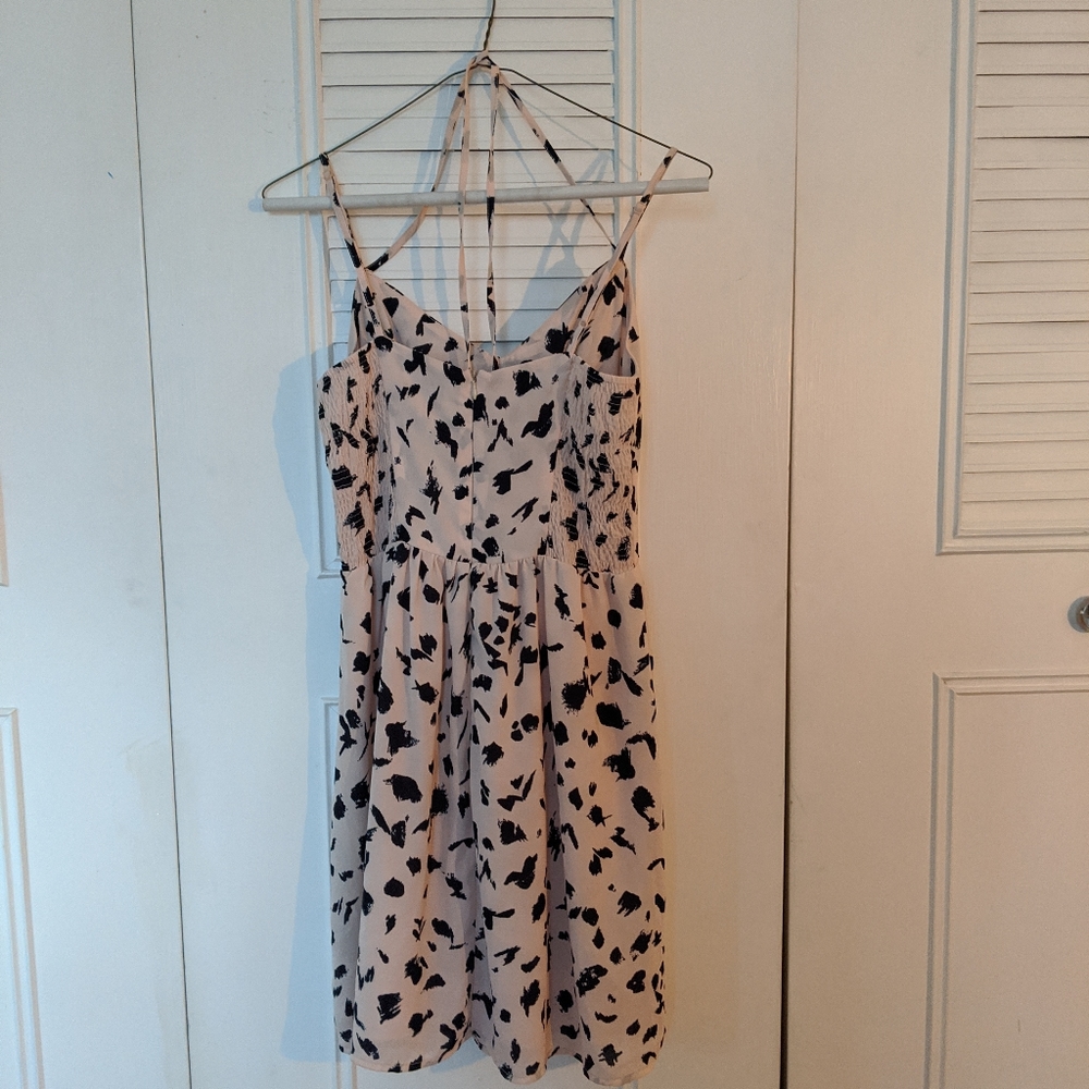 Aqua Cocktail Dress Light pink and Floral